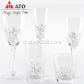 Design del fiore Clear Wine Glass Set